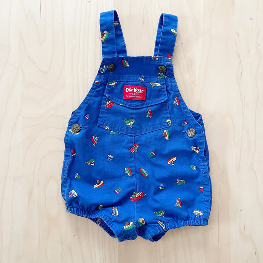 Vintage OshKosh Sailboat Bubble Romper - Yellow Clover Vintage Kids Clothes