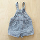 Vintage OshKosh Acid Wash Engineer Stripe Shortalls - Yellow Clover Vintage Kids Clothes