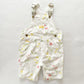 OshKosh White Floral Shortalls - Yellow Clover Vintage Kids Clothes