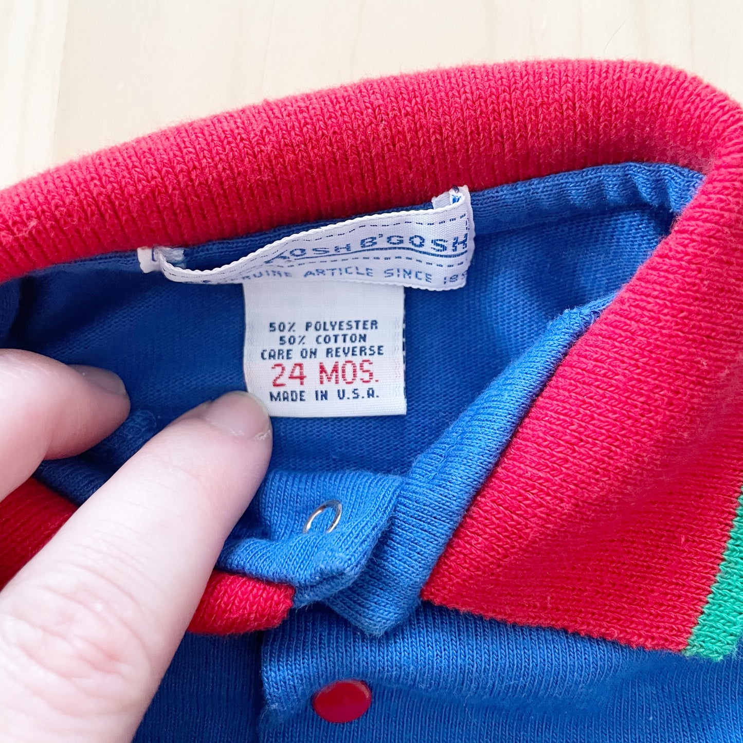 Vintage OshKosh Wide Stripe Polo