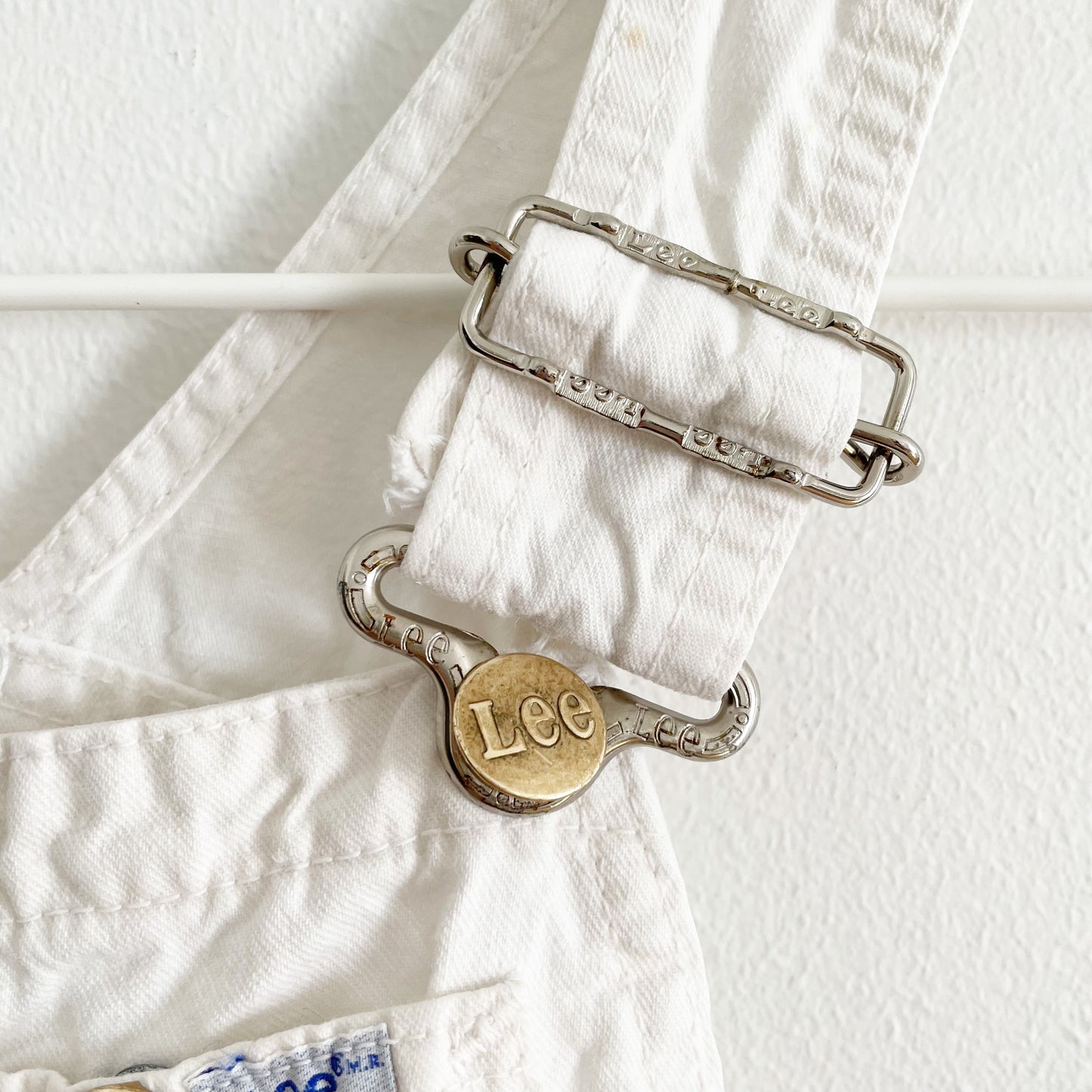 Lee Off-White Overalls • 5T? - Yellow Clover Vintage Kids Clothes
