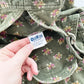 OshKosh Velvet Floral Overalls - Yellow Clover Vintage Kids Clothes