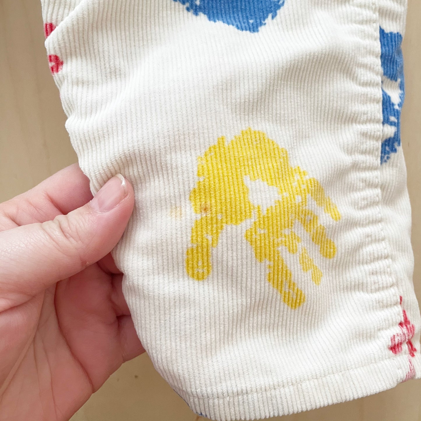 OshKosh Handprint Cord Overalls
