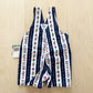Baby B’gosh Nautical Stripe Shortalls - Yellow Clover Vintage Kids Clothes
