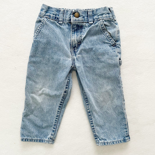 OshKosh Medium Light Wash Jeans - Yellow Clover Vintage Kids Clothes