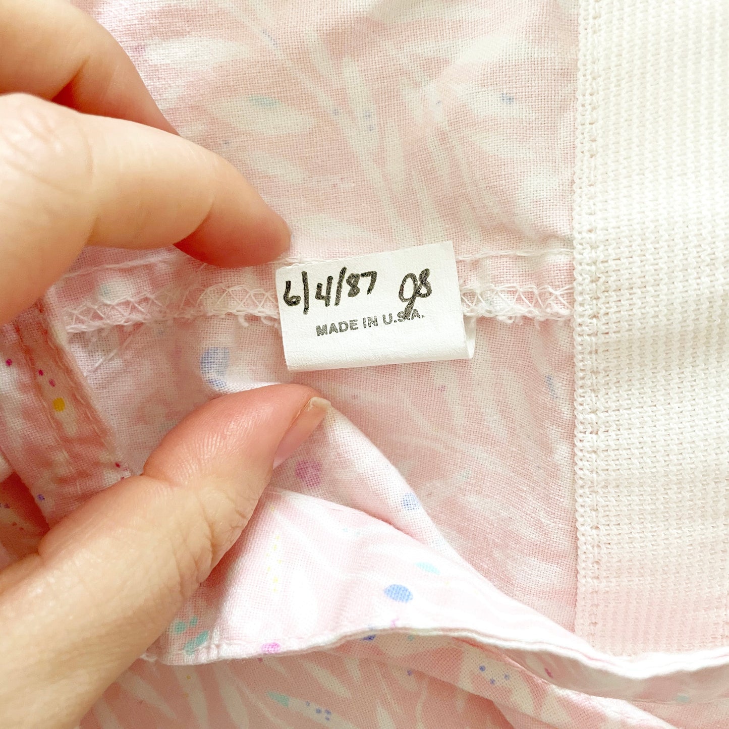 OshKosh Floral Medallion Print Sample Shortalls - Yellow Clover Vintage Kids Clothes