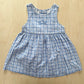 OshKosh Teacup Plaid Tie Back Dress - Yellow Clover Vintage Kids Clothes