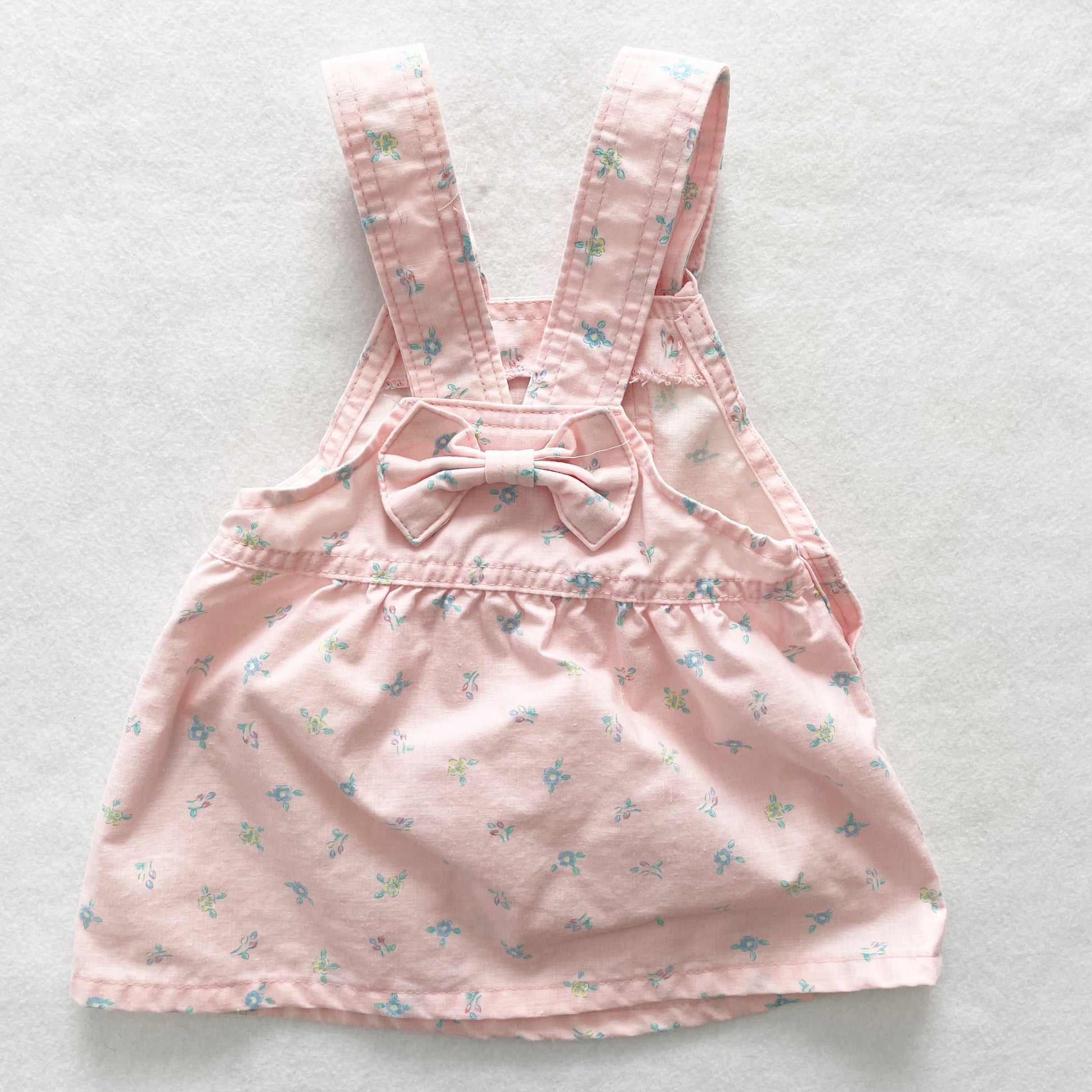 OshKosh Floral Bow Back Skirtall - Yellow Clover Vintage Kids Clothes