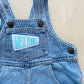 Guess Pennant Patch Overalls - Yellow Clover Vintage Kids Clothes