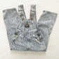 OshKosh Acid Wash Hickory Stripe Overalls - Yellow Clover Vintage Kids Clothes