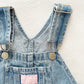 OshKosh Medium Wash Shortalls - Yellow Clover Vintage Kids Clothes