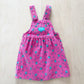 Vintage OshKosh Floral Bow Back Skirtall - Yellow Clover Vintage Kids Clothes