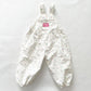 OshKosh White Floral Bubble Overalls - Yellow Clover Vintage Kids Clothes