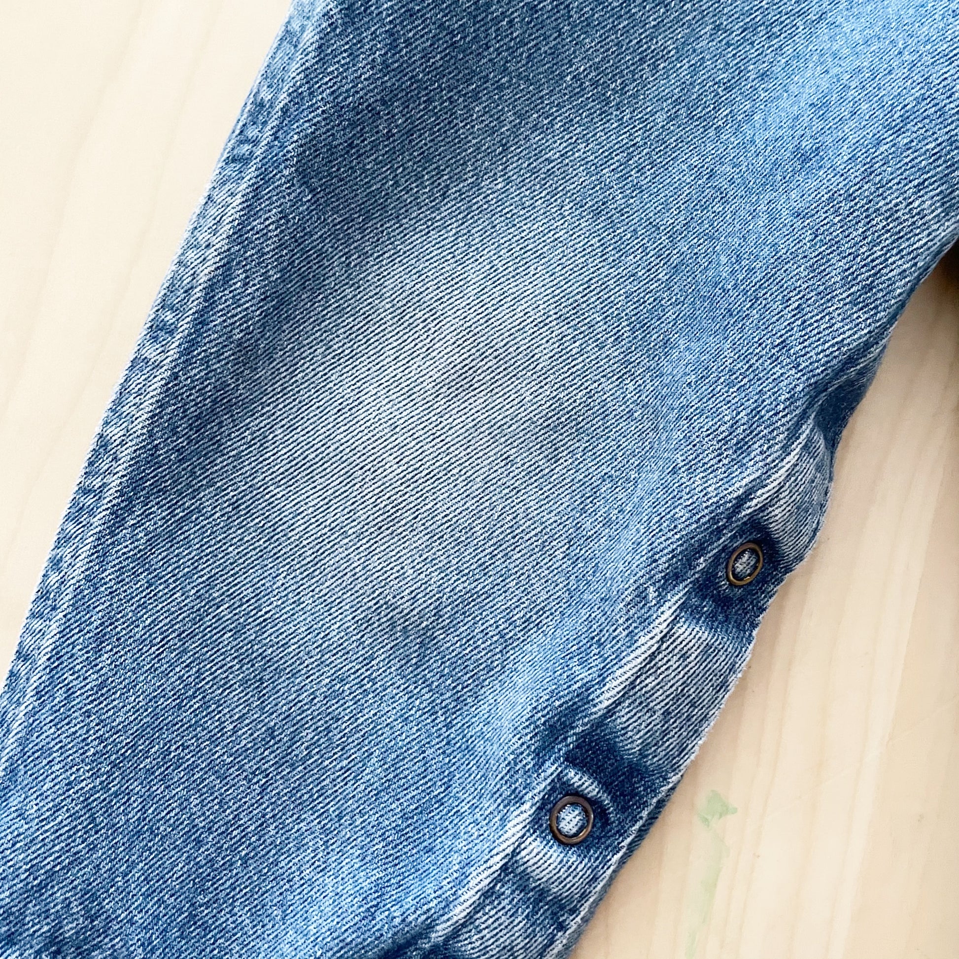 OshKosh Medium Wash Denim Overalls - Yellow Clover Vintage Kids Clothes