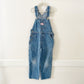 OshKosh Medium Wash Pink Label Overalls - Yellow Clover Vintage Kids Clothes