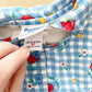 OshKosh Floral Gingham Dress Set - Yellow Clover Vintage Kids Clothes