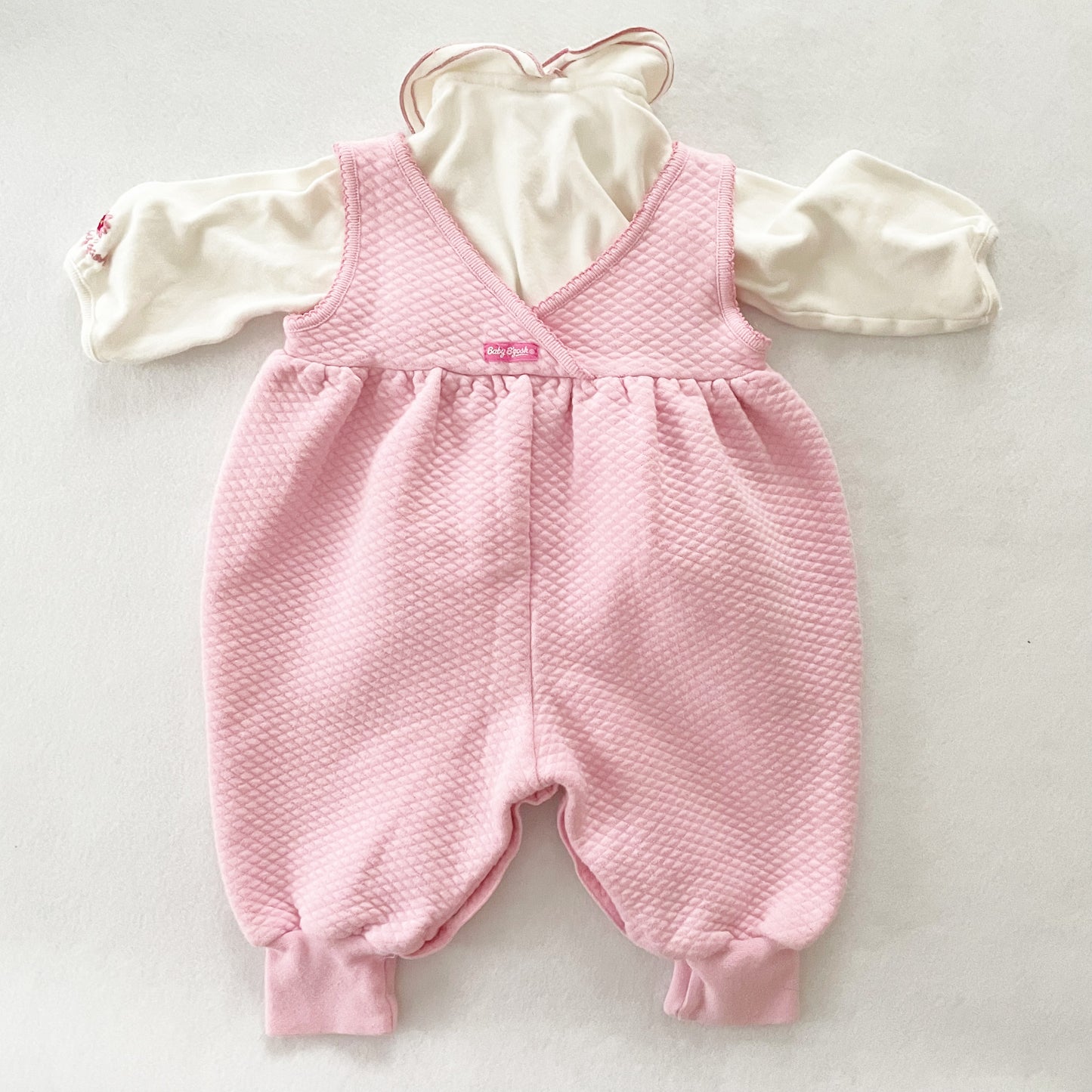 Baby B’gosh Quilted Romper Set - Yellow Clover Vintage Kids Clothes