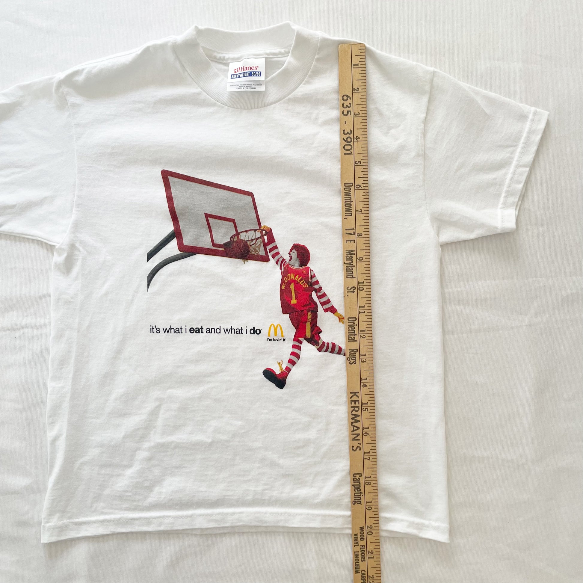 Ronald McDonald I’m Lovin’ It Graphic Tee • 10/12y - Yellow Clover Vintage Kids Clothes