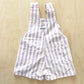 OshKosh Lavendar Stripe Shortalls - Yellow Clover Vintage Kids Clothes