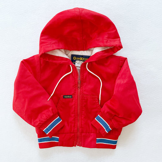 OshKosh Red Athletic Jacket - Yellow Clover Vintage Kids Clothes