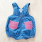 Vintage Baby B’gosh Chambray Bubble Overals - Yellow Clover Vintage Kids Clothes