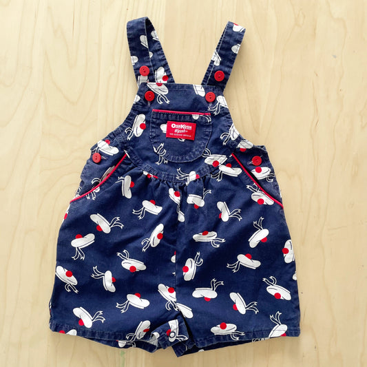 OshKosh Sailor Hat Shortalls - Yellow Clover Vintage Kids Clothes