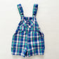 OshKosh Turquoise Plaid Shortalls