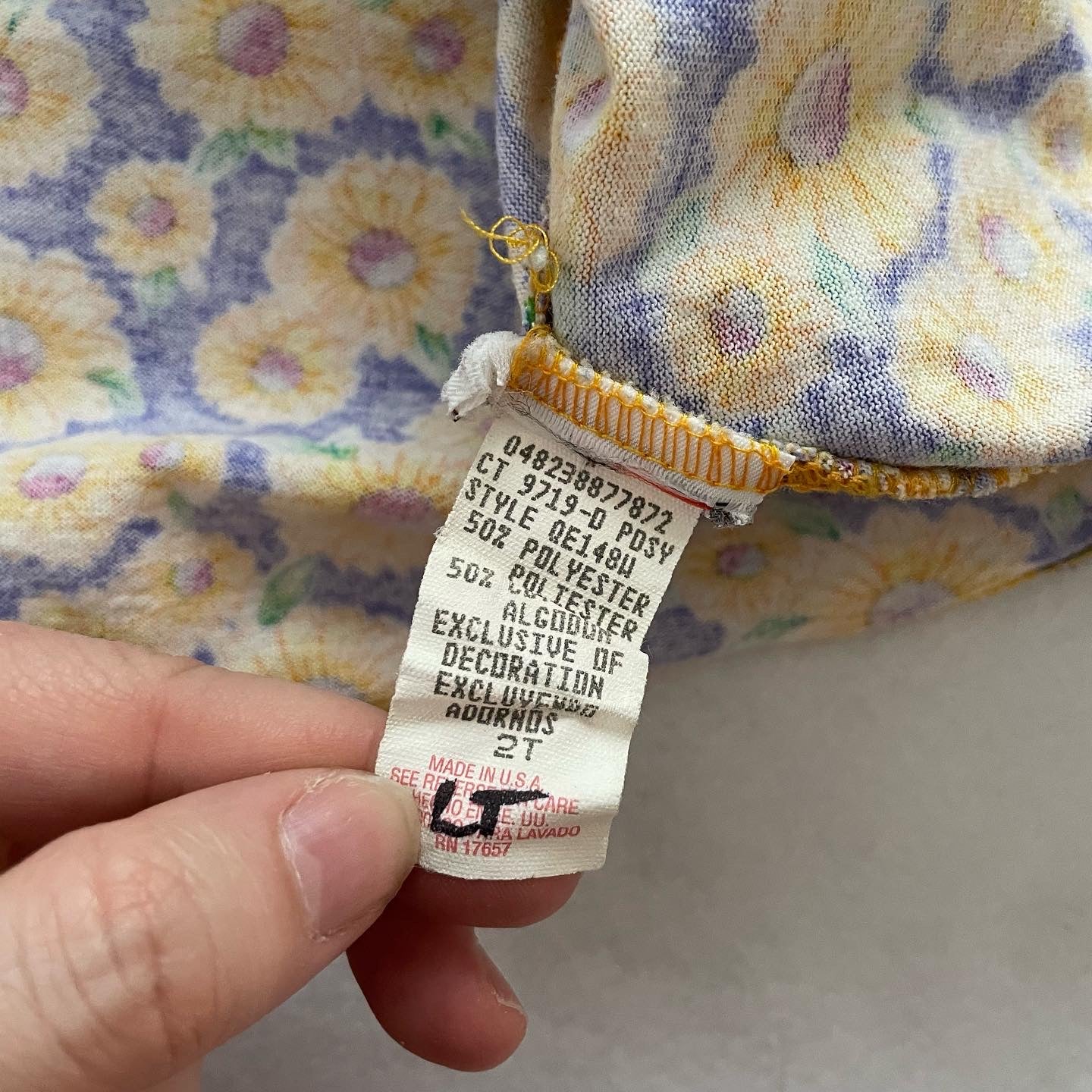 Sunflower Swing Tank Top - Yellow Clover Vintage Kids Clothes