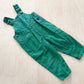 Vintage Circo Green Striped Overalls - Yellow Clover Vintage Kids Clothes