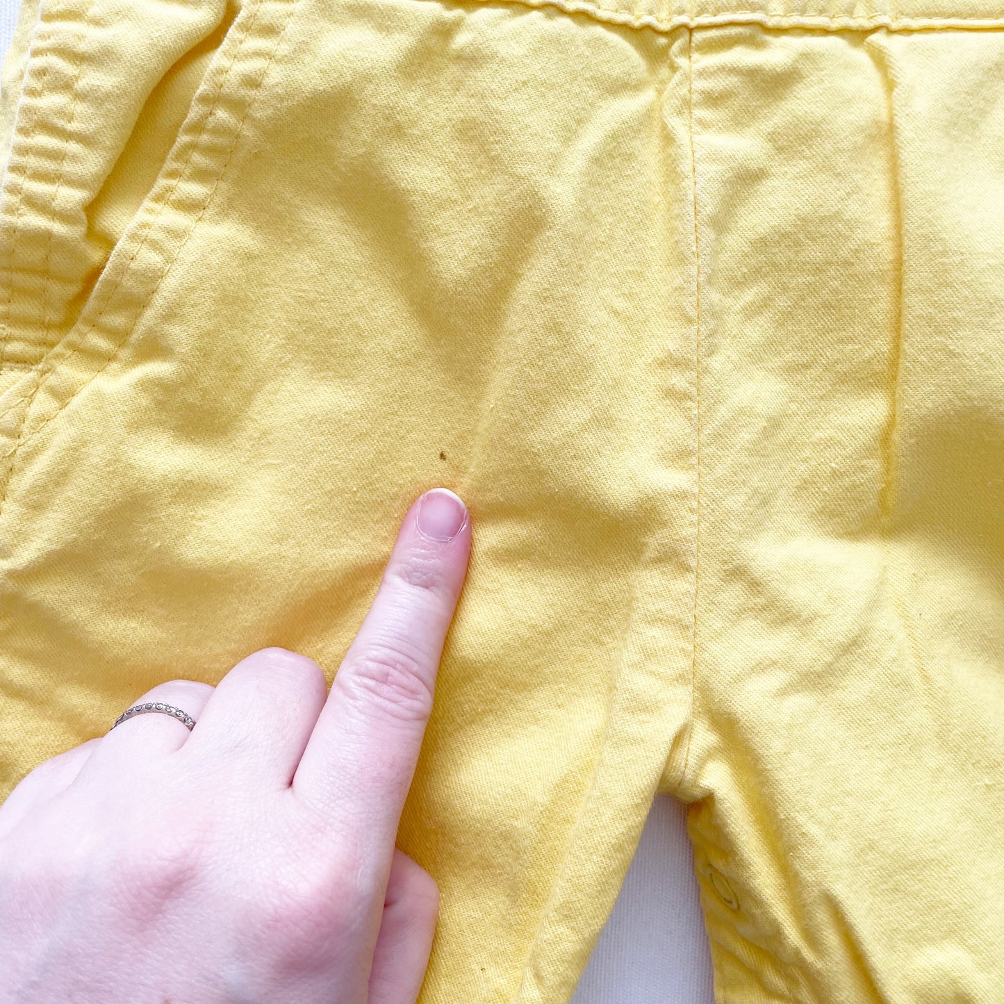 OshKosh Yellow Classic Cut Overalls - Yellow Clover Vintage Kids Clothes
