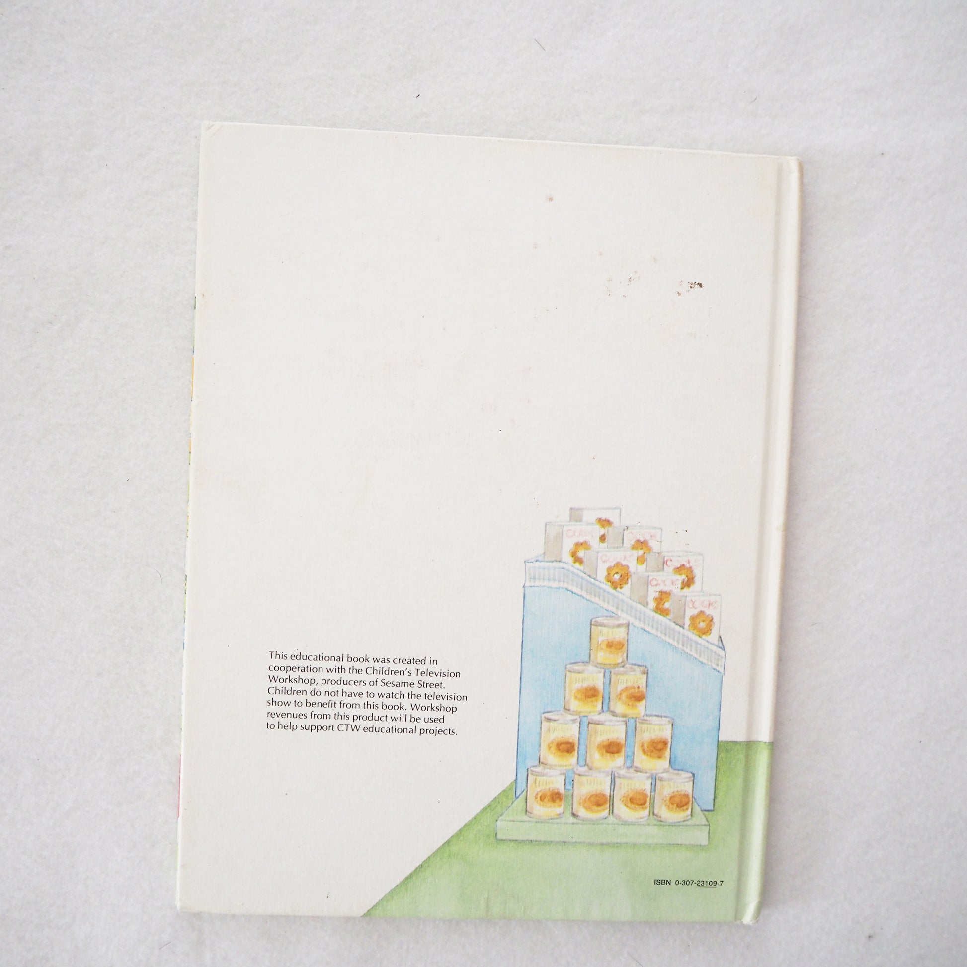 Sesame Street Picture Book - Yellow Clover Vintage Kids Clothes