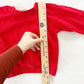 Classic Red Crewneck Sweatshirt - Yellow Clover Vintage Kids Clothes