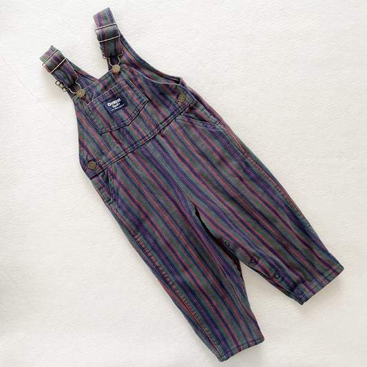 OshKosh Striped Overalls - Yellow Clover Vintage Kids Clothes