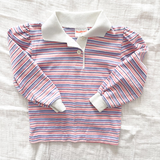 Healthtex Striped Collared Top