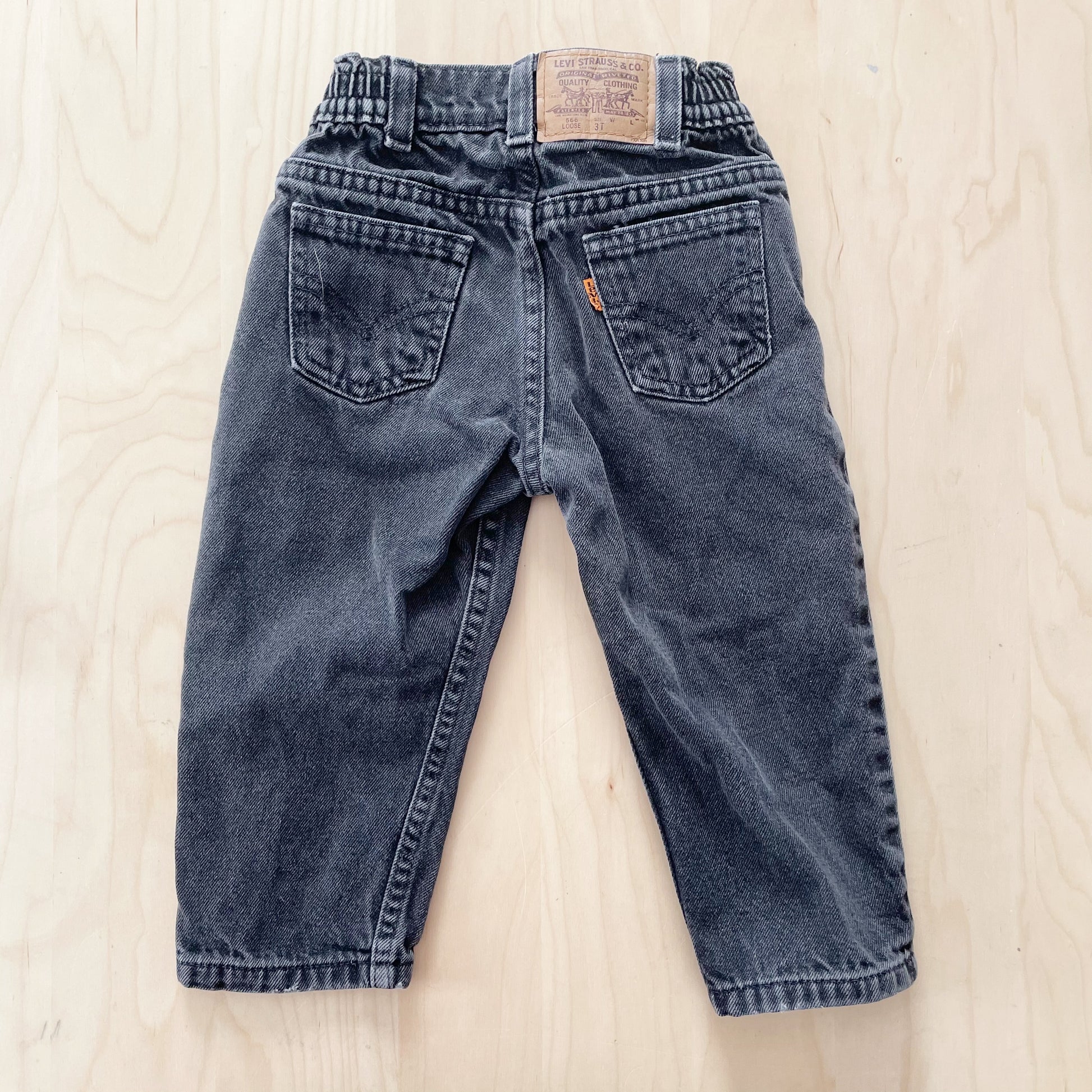 Vintage Levi’s 556 Orange Tab Jeans - Yellow Clover Vintage Kids Clothes