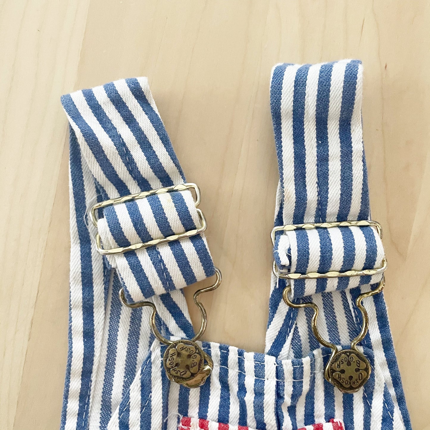 OshKosh Striped World Sweats Patch Overalls