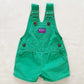 Vintage OshKosh Rare Teal Green Shortall Overalls
