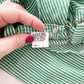 OshKosh Green Hickory Stripe Overalls - Yellow Clover Vintage Kids Clothes