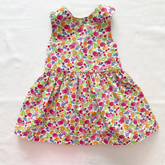 OshKosh Fruit Print Crossback Dress - Yellow Clover Vintage Kids Clothes