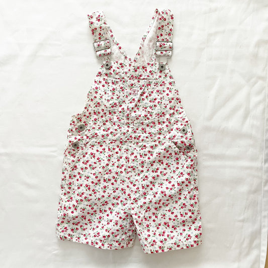 Gap Kids Floral Shortalls • 5T (?) - Yellow Clover Vintage Kids Clothes