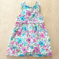 Vintage OshKosh Bright Floral Tie Back Dress - Yellow Clover Vintage Kids Clothes