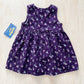 OshKosh Purple Floral Cord Dress - Yellow Clover Vintage Kids Clothes
