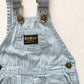 OshKosh Light Blue Hickory Stripe Overalls - Yellow Clover Vintage Kids Clothes