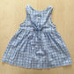 OshKosh Teacup Plaid Tie Back Dress - Yellow Clover Vintage Kids Clothes
