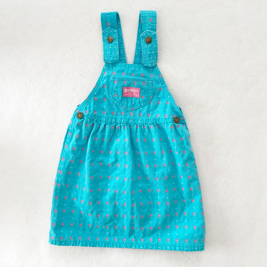 OshKosh Bow Back Skirtall - Yellow Clover Vintage Kids Clothes