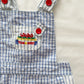 Tiny Tots Rowing Seersucker Romper - Yellow Clover Vintage Kids Clothes