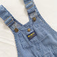 OshKosh Blue Hickory Stripe Overalls - Yellow Clover Vintage Kids Clothes