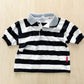 Vintage OshKosh Black and White Stripe Polo
