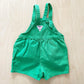 OshKosh Green Shortalls - Yellow Clover Vintage Kids Clothes