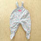 Vintage Baby B’gosh Kitty + Leaves Footed Overalls - Yellow Clover Vintage Kids Clothes